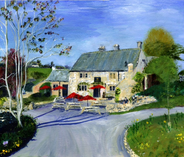 The Crown at Frampton Mansell – Sold -Prints Available
